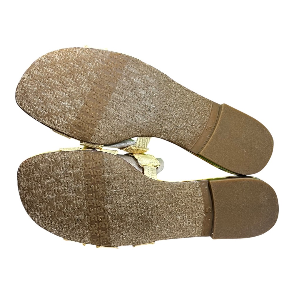Sam Edelman Bay‎ Fray Wheat Weave Slides Sandals Women's Size 5 Floral Print NIB - Picture 7 of 9
